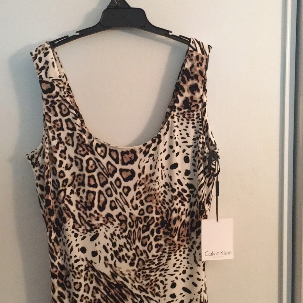 Sexy Calvin Klein Animal print maxi